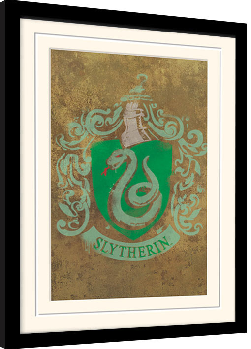 Poster emoldurado Harry Potter - Slytherin Crest