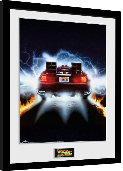 Κορνιζαρισμένη αφίσα Back To The Future - Delorean