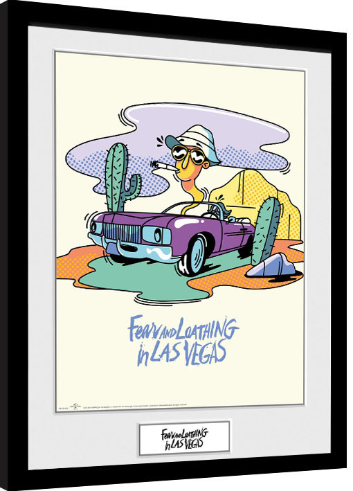 Κορνιζαρισμένη αφίσα Fear And Loathing In Las Vegas - Illustration