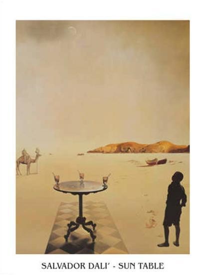 Salvador Dali - Sun Table Картина