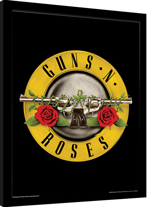 Framed poster Guns N Roses - Bullet Logo