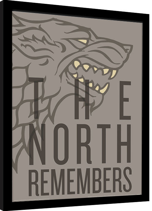 Κορνιζαρισμένη αφίσα Game of Thrones - The North Remembers