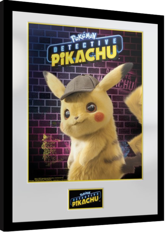 Framed poster Pokemon: Detective Pikachu - Pikachu