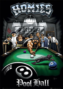 Плакат Homies - pool hall
