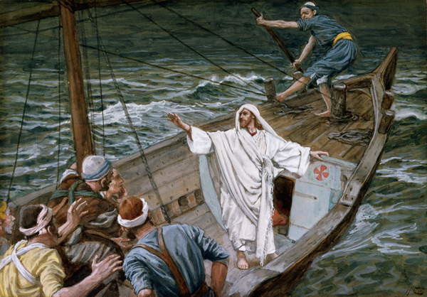 Принти на полотні Christ Stilling the Tempest
