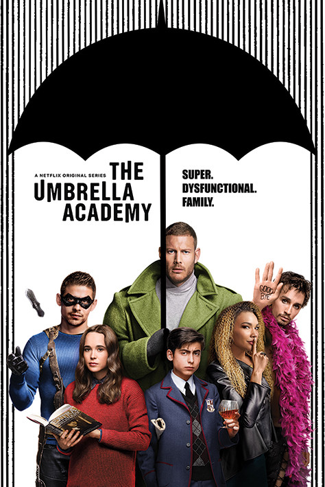 Плакат The Umbrella Academy - Super Dysfunctional Family