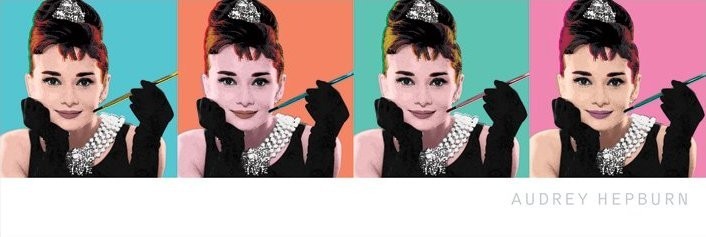 Плакат AUDREY HEPBURN - pop art 4