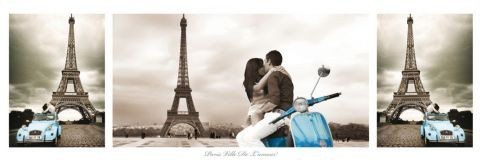 Плакат Paris - triptych