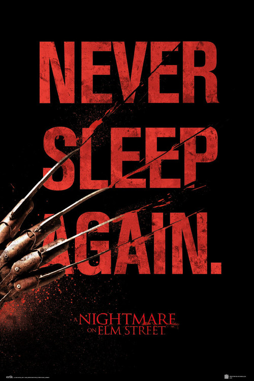 Плакат Nightmare On Elm Street - Never Sleep Again
