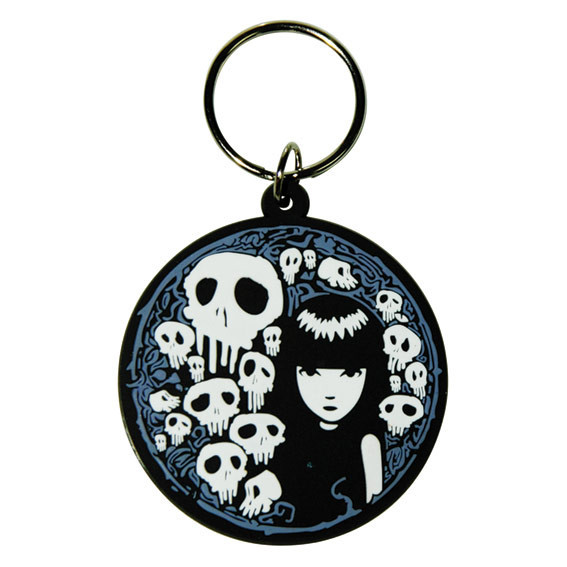 Keychain EMILY THE STRANGE - skull