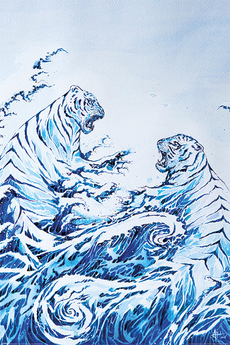 Плакат Marc Allante - The Crashing Waves