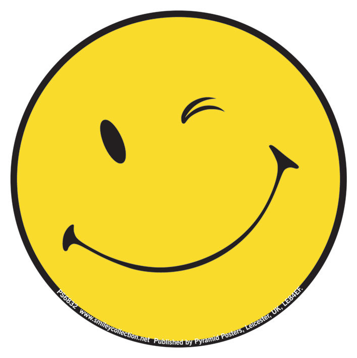 Nalepke SMILEY - wink