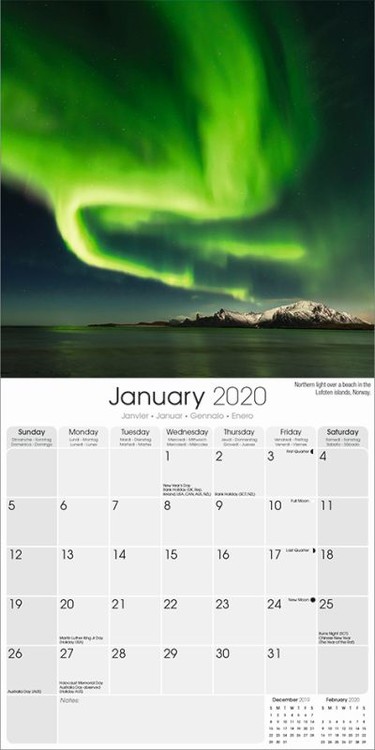 Ημερολόγιο 2027 Northern Lights