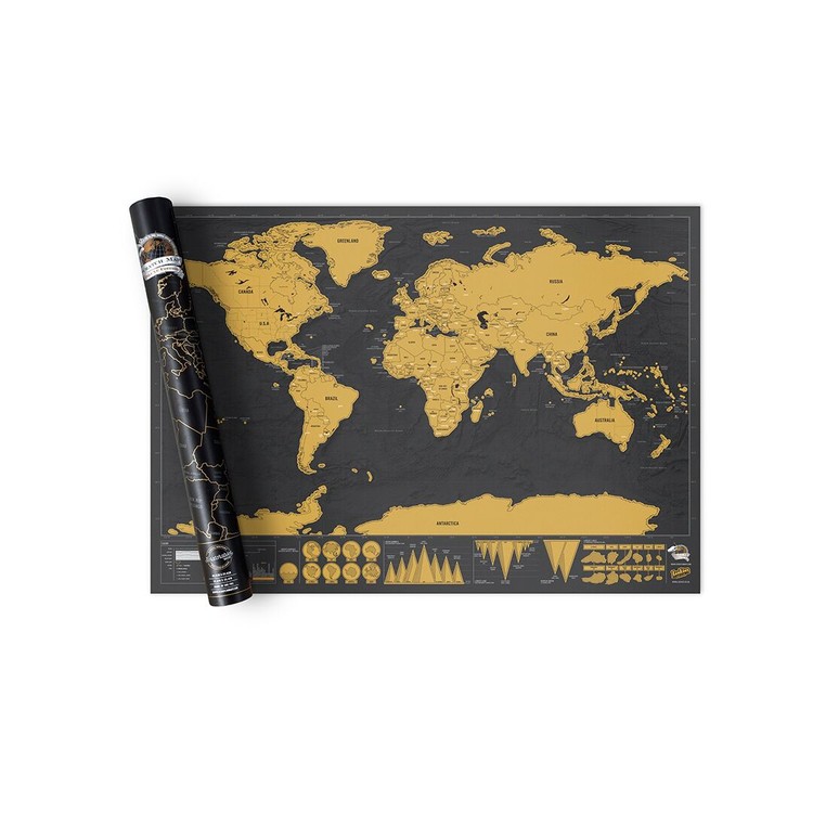 Zemljevid za praskanje World Deluxe Edition