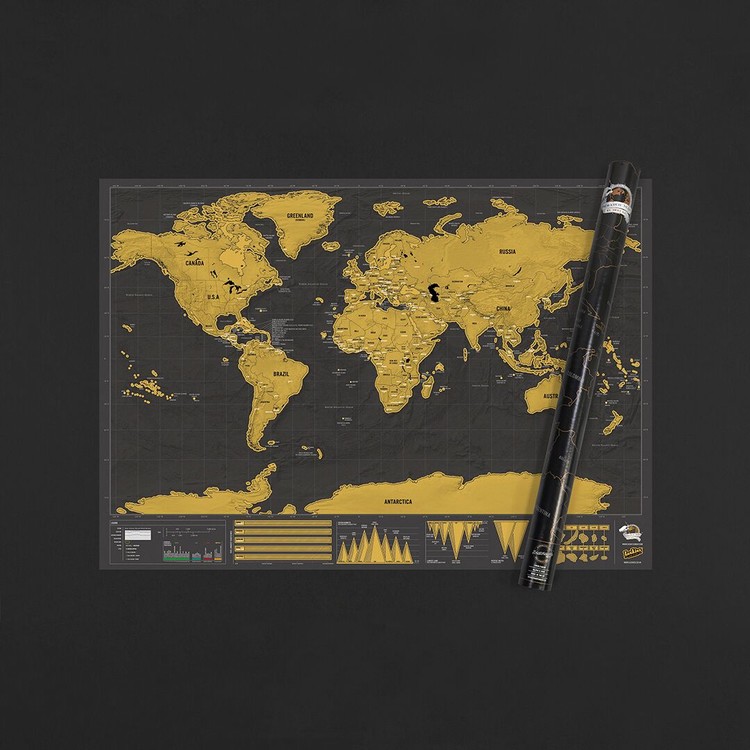 Χάρτης ξυστό World Deluxe Edition XL