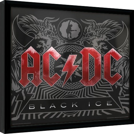 Framed Poster AC/DC - Black Ice