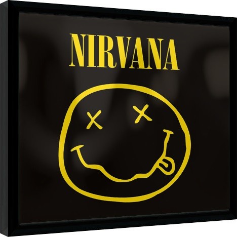 Uokvirjen plakat Nirvana - Smiley