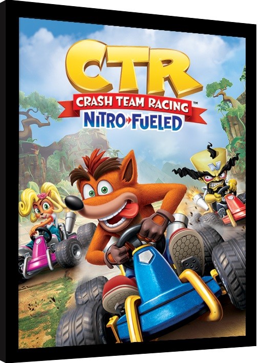 Κορνιζαρισμένη αφίσα Crash Team Racing - Race