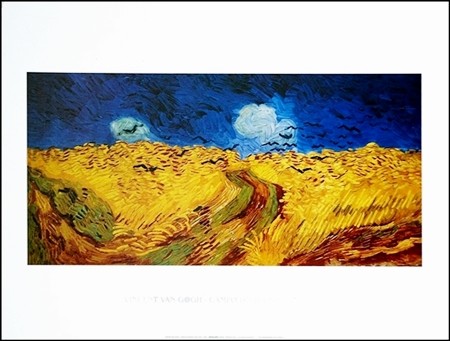Art Print Wheatfield with Crows, 1890