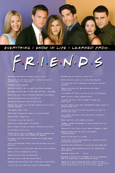 Плакат Friends - Everything I Know