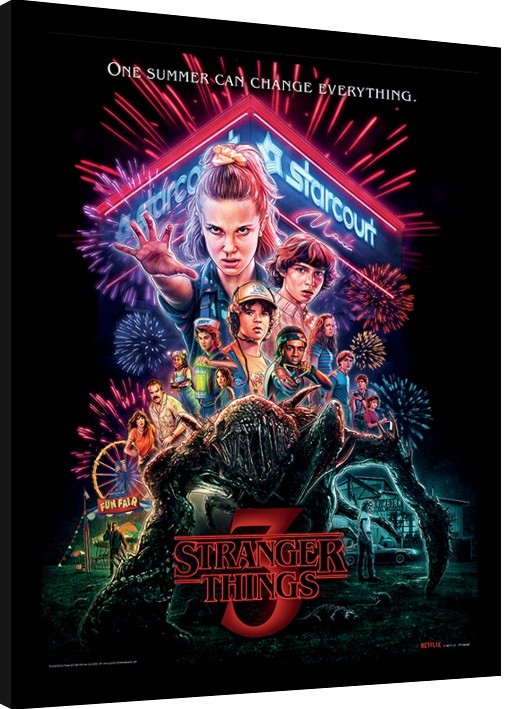 Poster emoldurado Stranger Things - Summer of 85