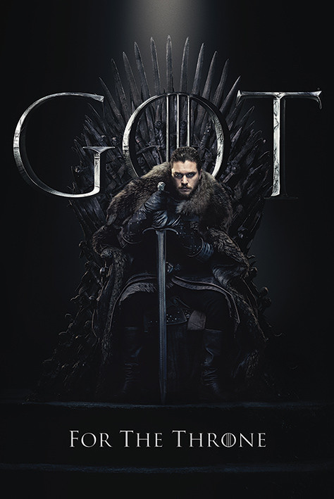 Πλαισιωμένη αφίσα Game of Thrones - Jon For The Throne