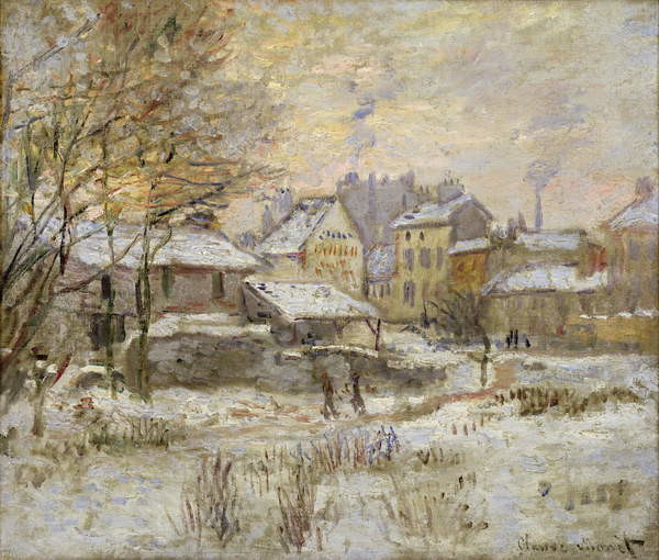 Плакат Snow Effect with Setting Sun, 1875