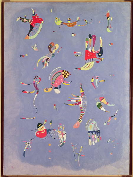 Πλαισιωμένη αφίσα Wassily Kandinsky - Sky Blue
