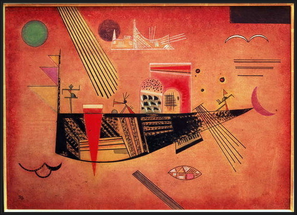 Πλαισιωμένη αφίσα Wassily Kandinsky - Whimsical