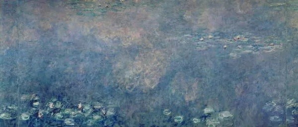 Uokvireni plakat Waterlilies - Two Weeping Willows