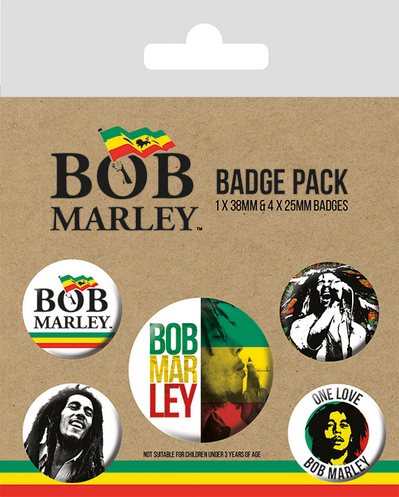 Badge set Bob Marley