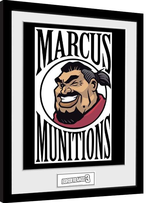 Kehystetty juliste Borderlands 3 - Marcus Logo