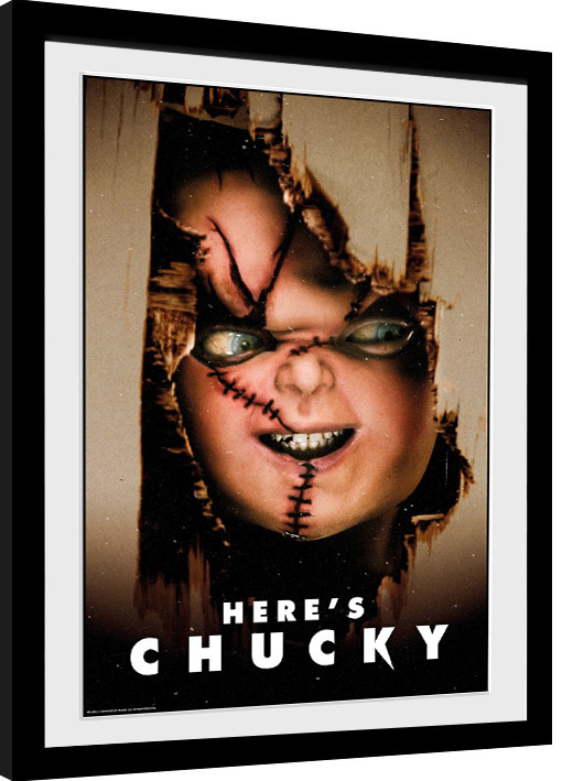 Uokvireni poster Chucky - Here's Chucky