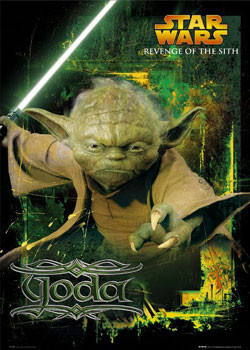 Poster STAR WARS Yoda Wall Art 3+1 FREE Europosters