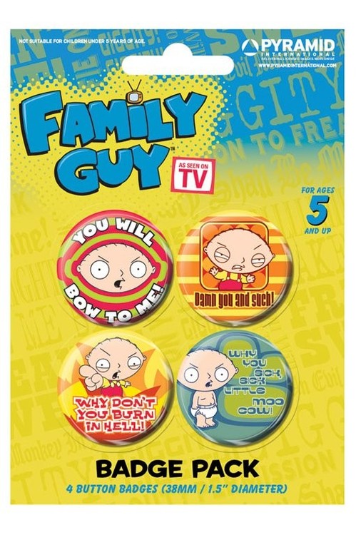 Σετ κονκάρδες FAMILY GUY - stewie