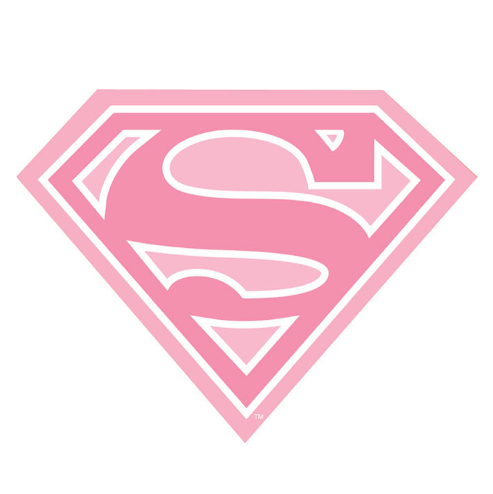 Αυτοκόλλητα SUPERMAN - pink logo