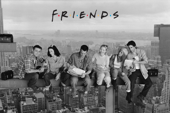 Плакат Friends - Lunch on a skyscraper
