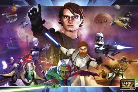 Poster CLONE WARS - landscape