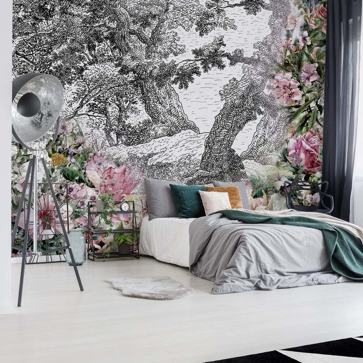 Ταπετσαρία Vintage Floral Design