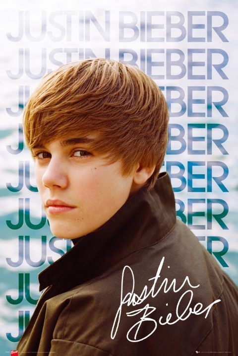 Плакат Justin Bieber - water