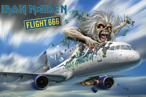 Poster Iron Maiden - flight 666