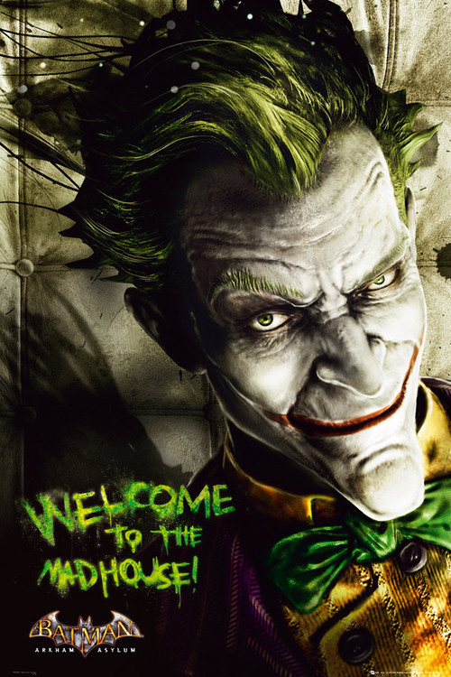 Плакат BATMAN ARKAM ASYLUM - joker