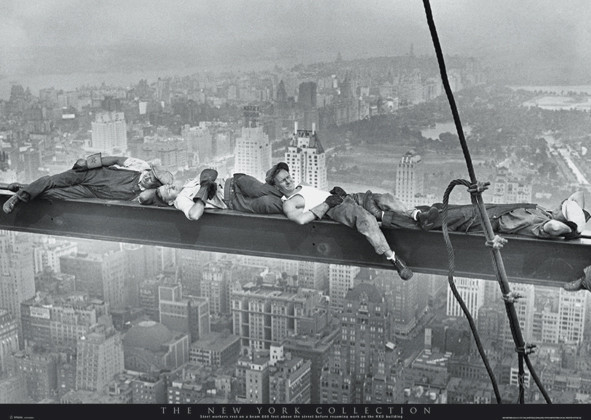 Плакат New York - asleep on girder
