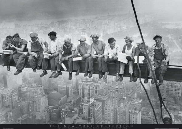 Плакат Men on girder - New York