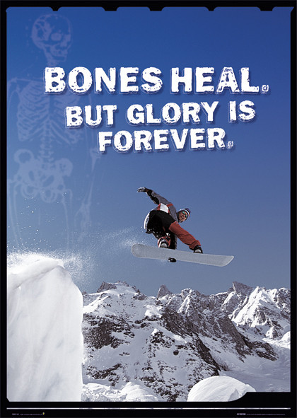 Poster Bones heal - snowboarder