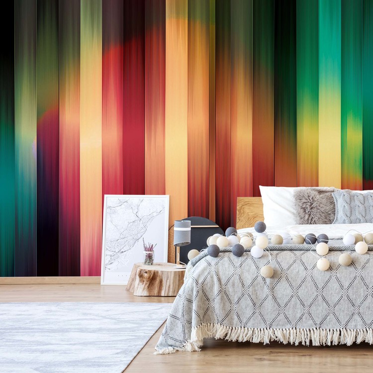 Фототапет Colourful Light Streaks Modern Design