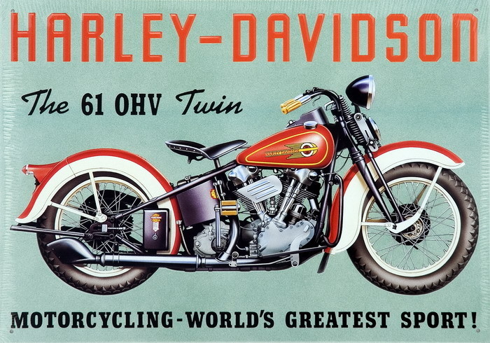 Metallikyltti HARLEY DAVIDSON - TWIN