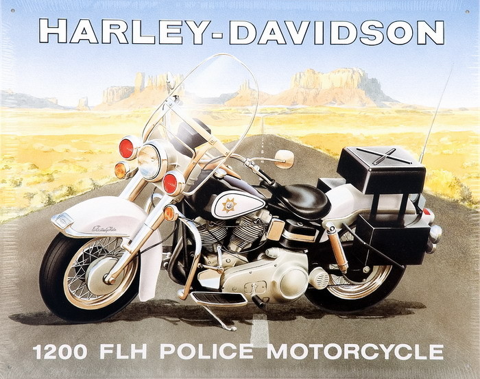 Μεταλλική πινακίδα HARLEY POLICE