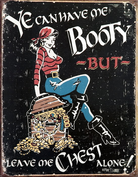 Metallikyltti ME BOOTY