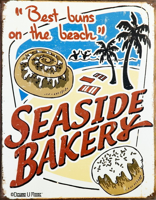 Metallikyltti SEASIDE BAKERY